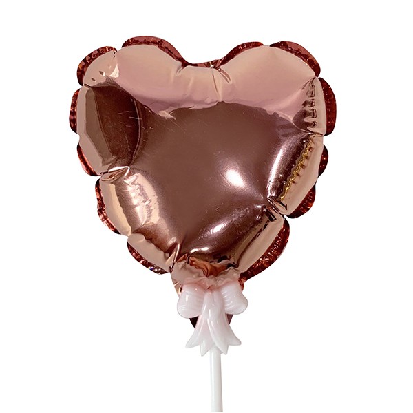 6067328 Y Шар самодув Сердце Rose Gold 15см
